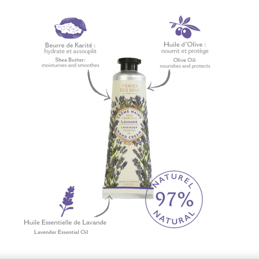 Panier des Sens Hand Cream - Soothing Lavender 30ml (ESS11101)